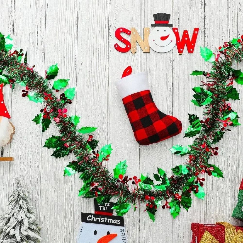 Tinsel Garland Decoration - 2PCS 재사용 가능한 2M 크리스마스 가랜드