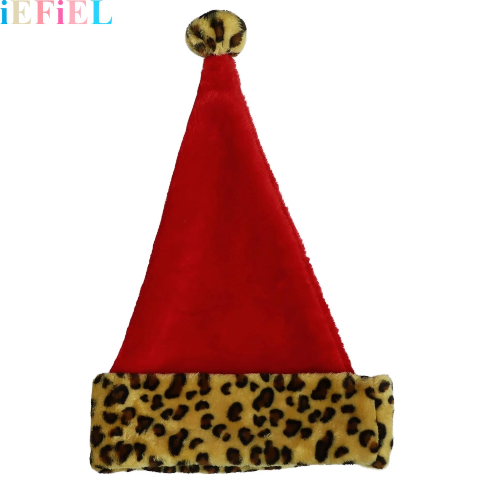 Santa Hat Plush - 성인용 크리스마스 산타 모자 부드러운 플러시