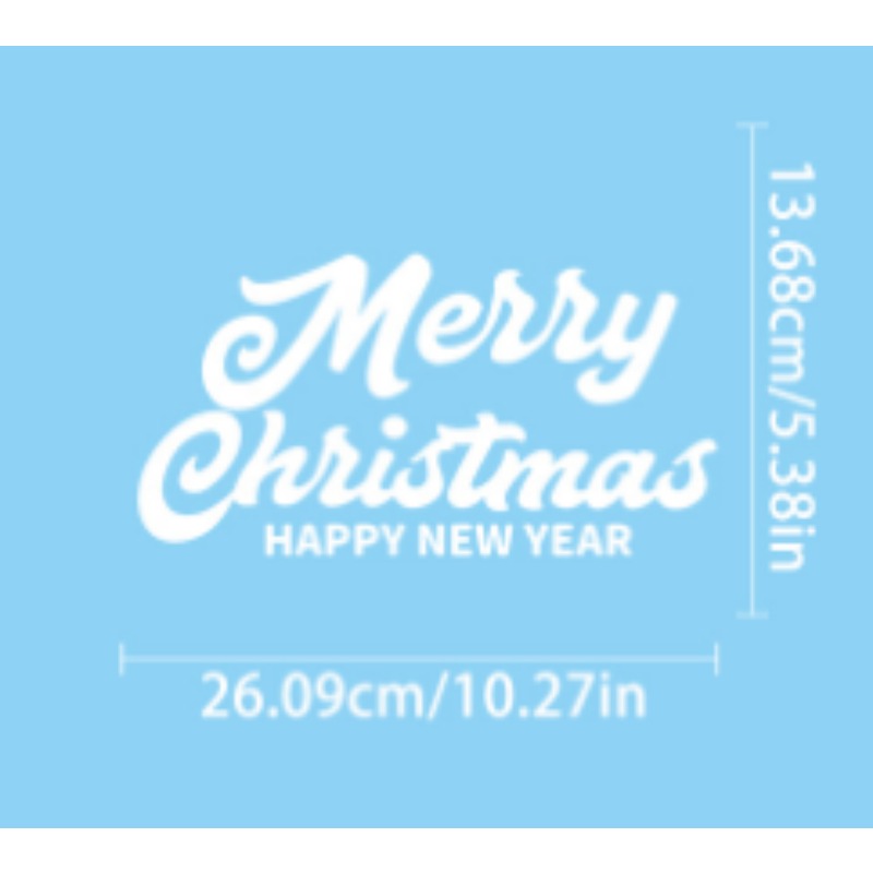 Snowflake Window Decal - 눈사람 눈송이 엘크 크리스마스 창 스티커
