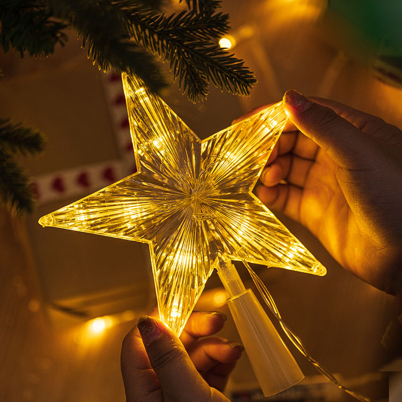 Star Tree Topper - 15/19/23cm 크리스마스 트리 탑 스타 라이트