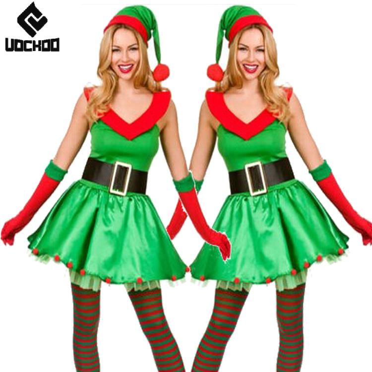 Elf Costume Christmas - 재미있는 엘프 드레스 수트 크리스마스 트리