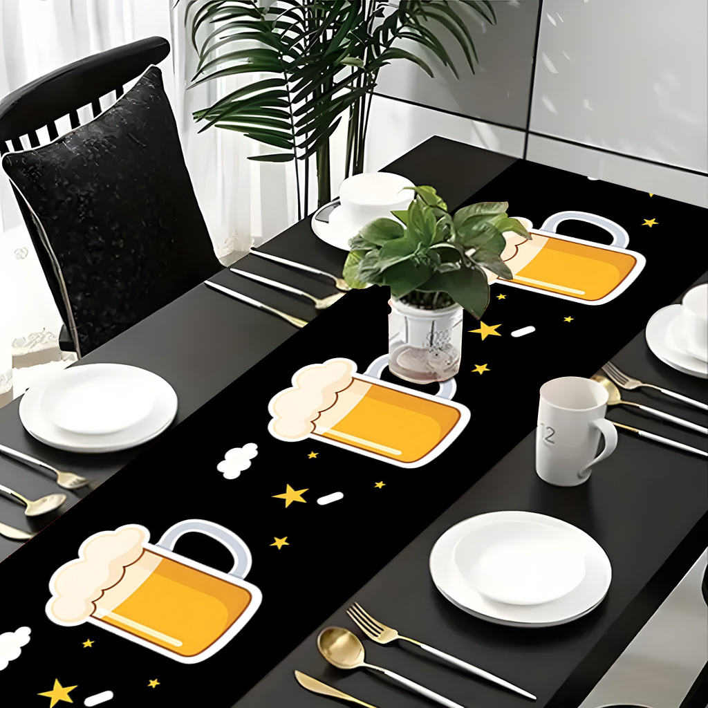 Christmas Table Runner - 1pc 2D 플랫 인쇄 테이블 러너