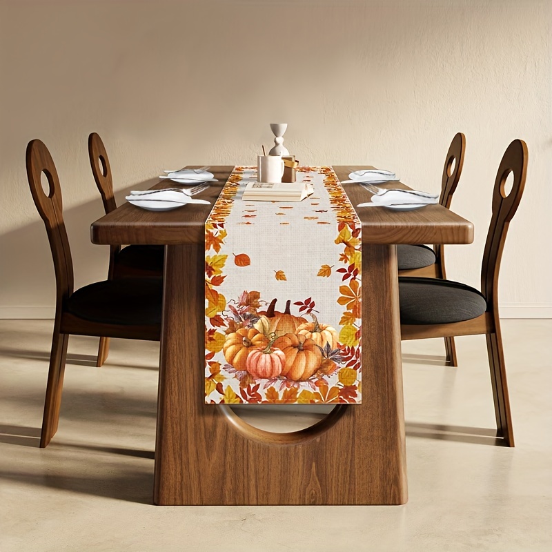Christmas Table Runner - 추수감사절 및 할로윈 테이블 러너 1개