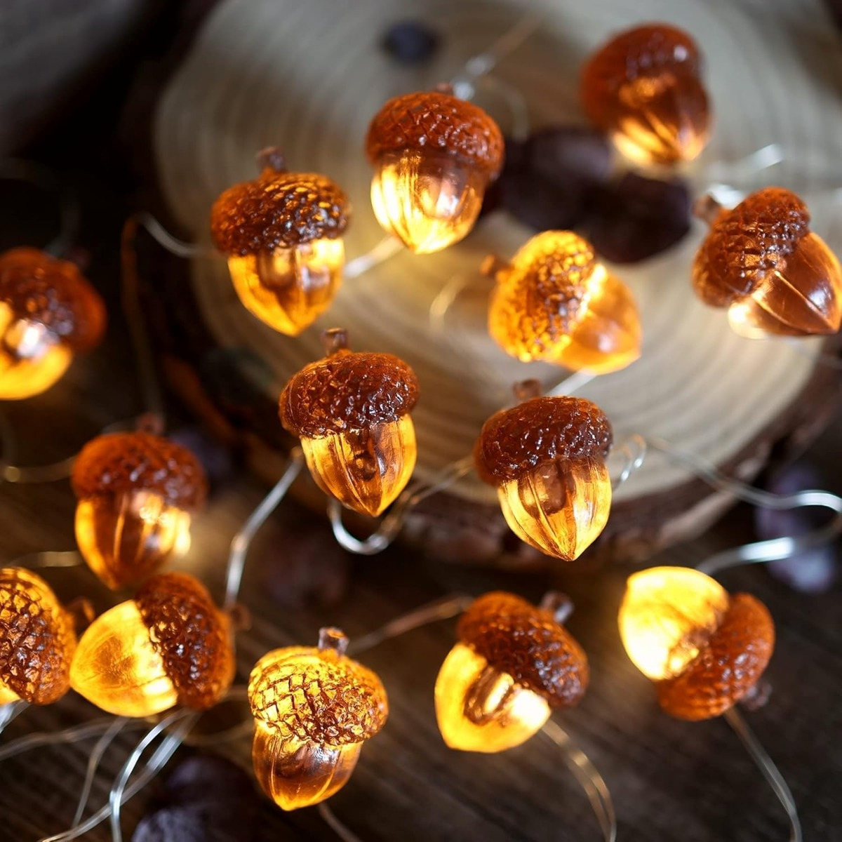 Led Fairy String Lights - LED 30 개 도토리 스트링 조명,
