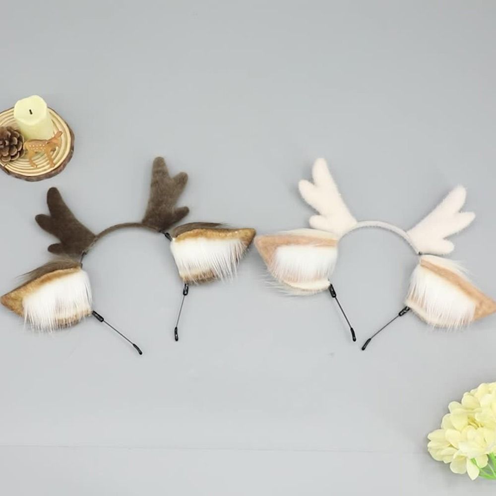 Reindeer Antlers Headband - 사슴 귀 루돌프 뿔 머리띠 파티