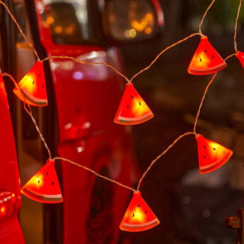 Led Fairy String Lights - 수박 LED 스트링 조명 따뜻한 백색