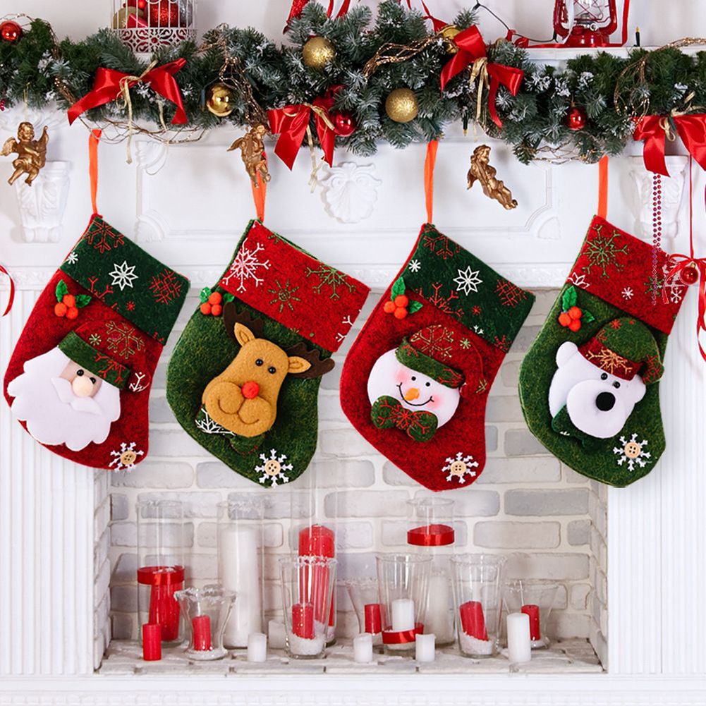 Christmas Stocking Hanging - 크리스마스 장식품 부품 액세서리 장식 미니