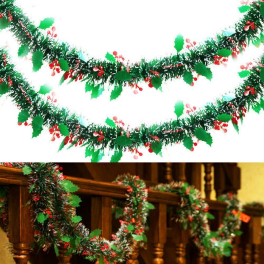 2PCS 재사용 가능한 2M 크리스마스 가랜드 반짝이는 - Tinsel Garland Decoration 리뷰 및 가격