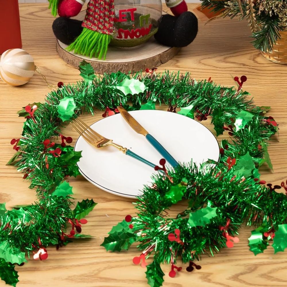 2PCS 재사용 가능한 2M 크리스마스 가랜드 반짝이는 - Tinsel Garland Decoration 리뷰 및 가격