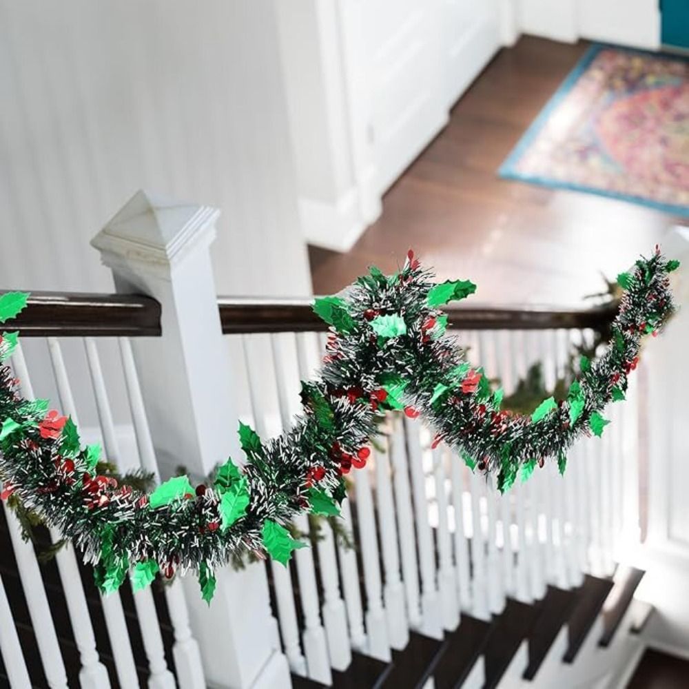 2PCS 재사용 가능한 2M 크리스마스 가랜드 반짝이는 - Tinsel Garland Decoration 리뷰 및 가격