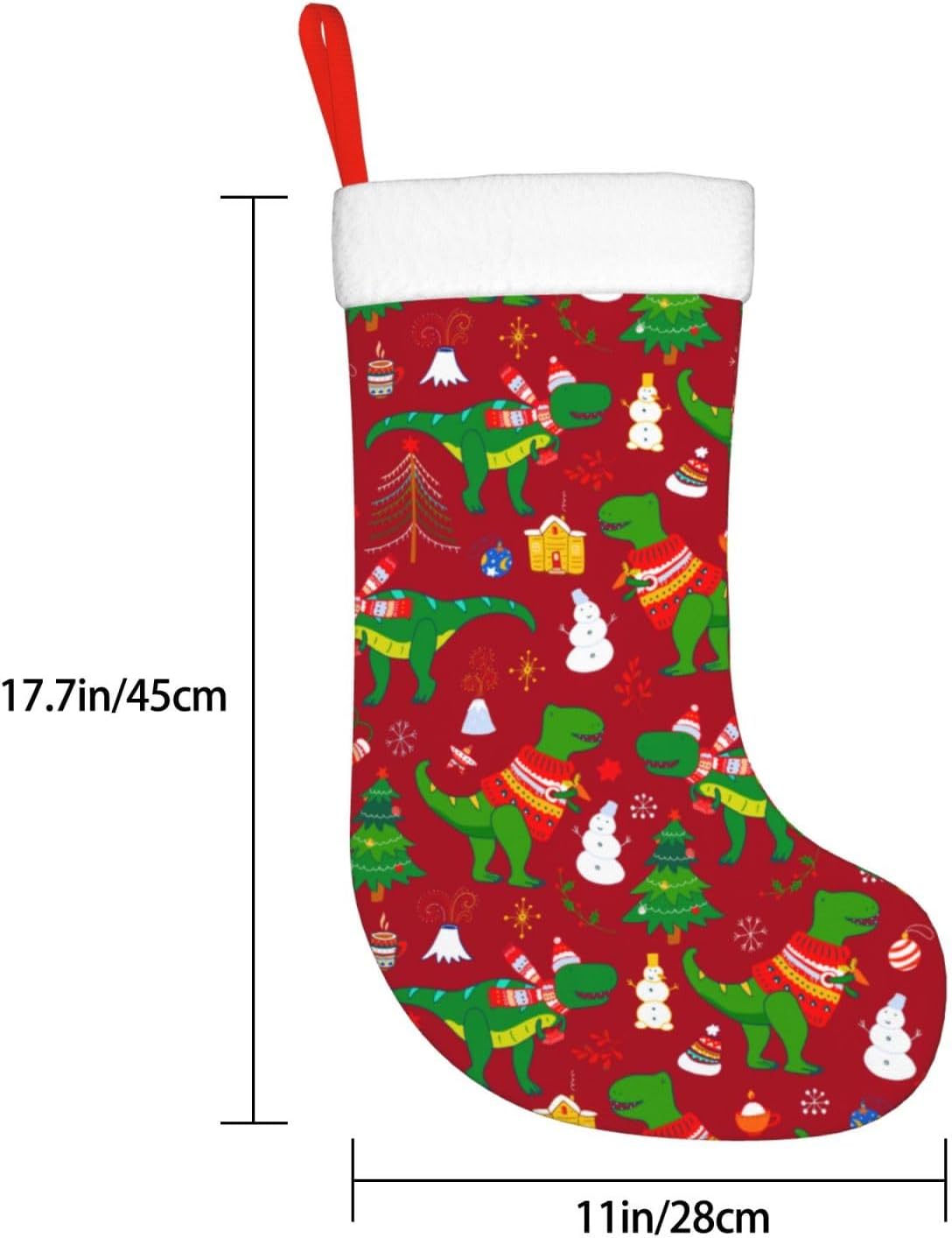 귀여운 크리스마스 공룡 크리스마스 스타킹 벽난로 매달려 - Christmas Stocking Hanging 리뷰 및 가격