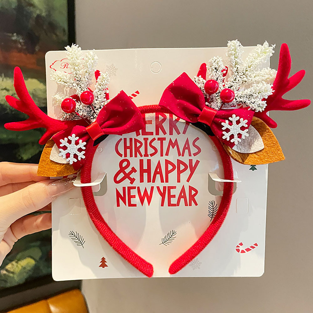 귀여운 헤어 액세서리 친환경 순록 뿔 머리띠 크리스마스 - Reindeer Antlers Headband 리뷰 및 가격