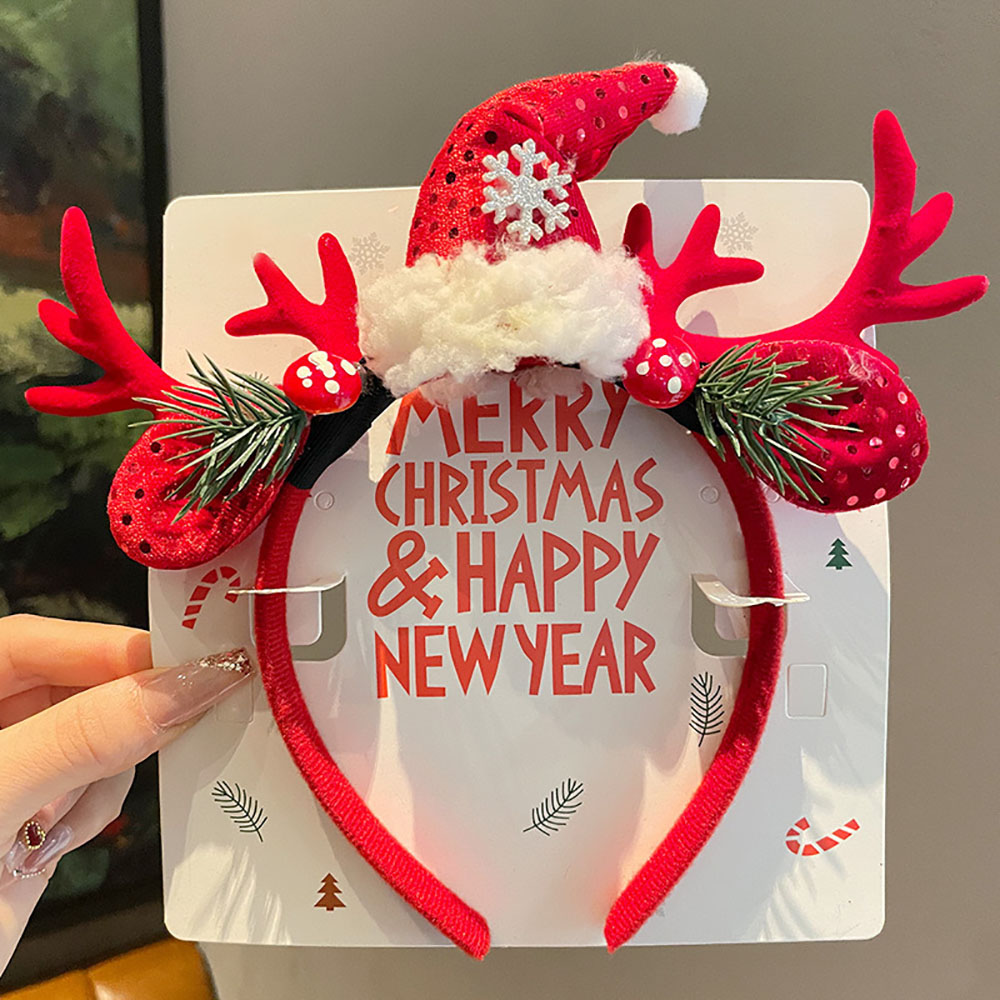 귀여운 헤어 액세서리 친환경 순록 뿔 머리띠 크리스마스 - Reindeer Antlers Headband 리뷰 및 가격