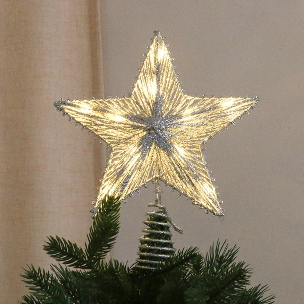 3D 글리터 별 크리스마스 트리 장식 아이언 홀로우 눈 - Star Tree Topper 리뷰 및 가격