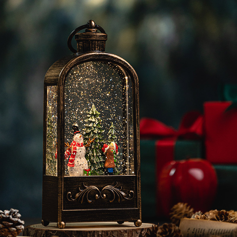 손잡이가 달린 조명 크리스마스 눈 글로브 랜턴, 크리스 - Snow Globe Musical 리뷰 및 가격