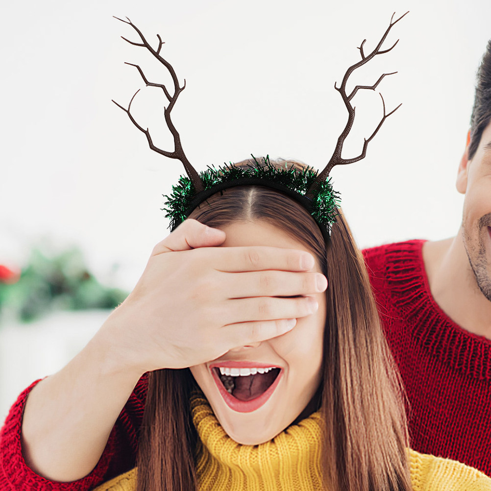 16Pcs 크리스마스 뿔 머리띠 가짜 순록 가지 가볍고 - Reindeer Antlers Headband 리뷰 및 가격
