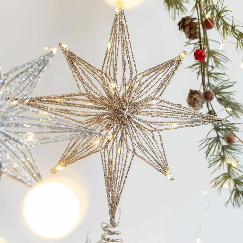 30cm LED 별 크리스마스 트리 토퍼, 스트링 라이 - Star Tree Topper 리뷰 및 가격