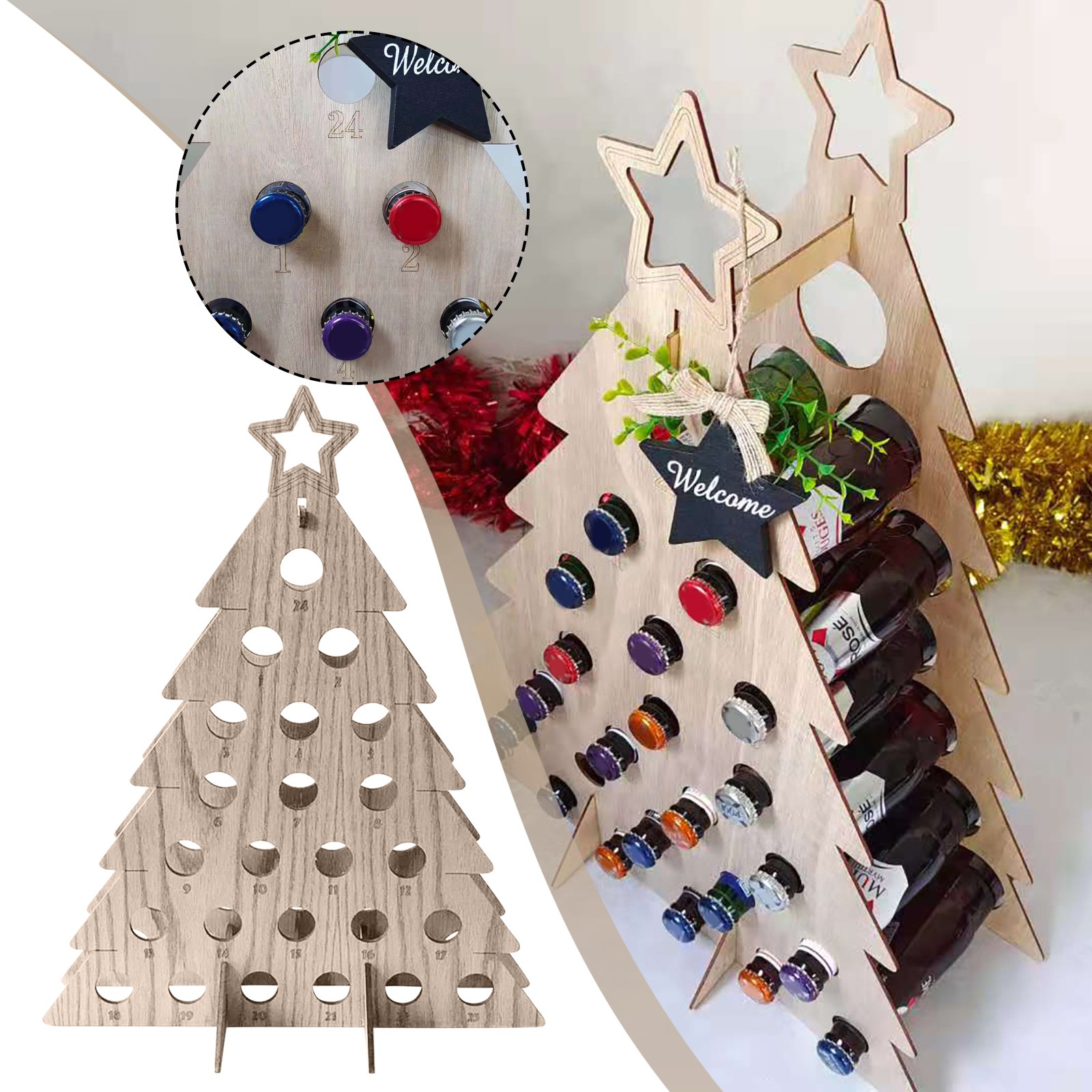 성인용 어드벤트 캘린더, 크리스마스 장식, 휴일 와인  - Advent Calendar Gift 리뷰 및 가격