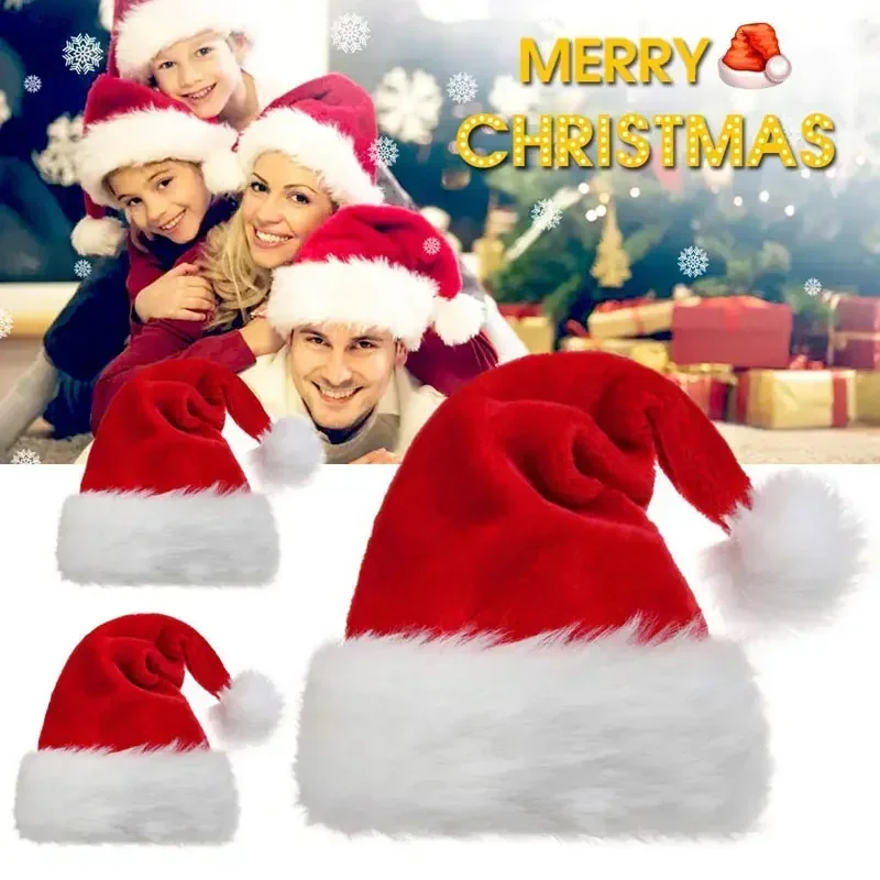 5/1PCS 크리스마스 모자 플러시 성인 어린이 부드러 - Santa Hat Plush 리뷰 및 가격