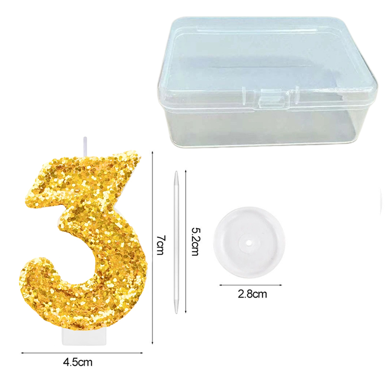 디지털 생일 캔들 골드 색상 변화 크리에이티브 디지털  - Holiday Candle Set 리뷰 및 가격