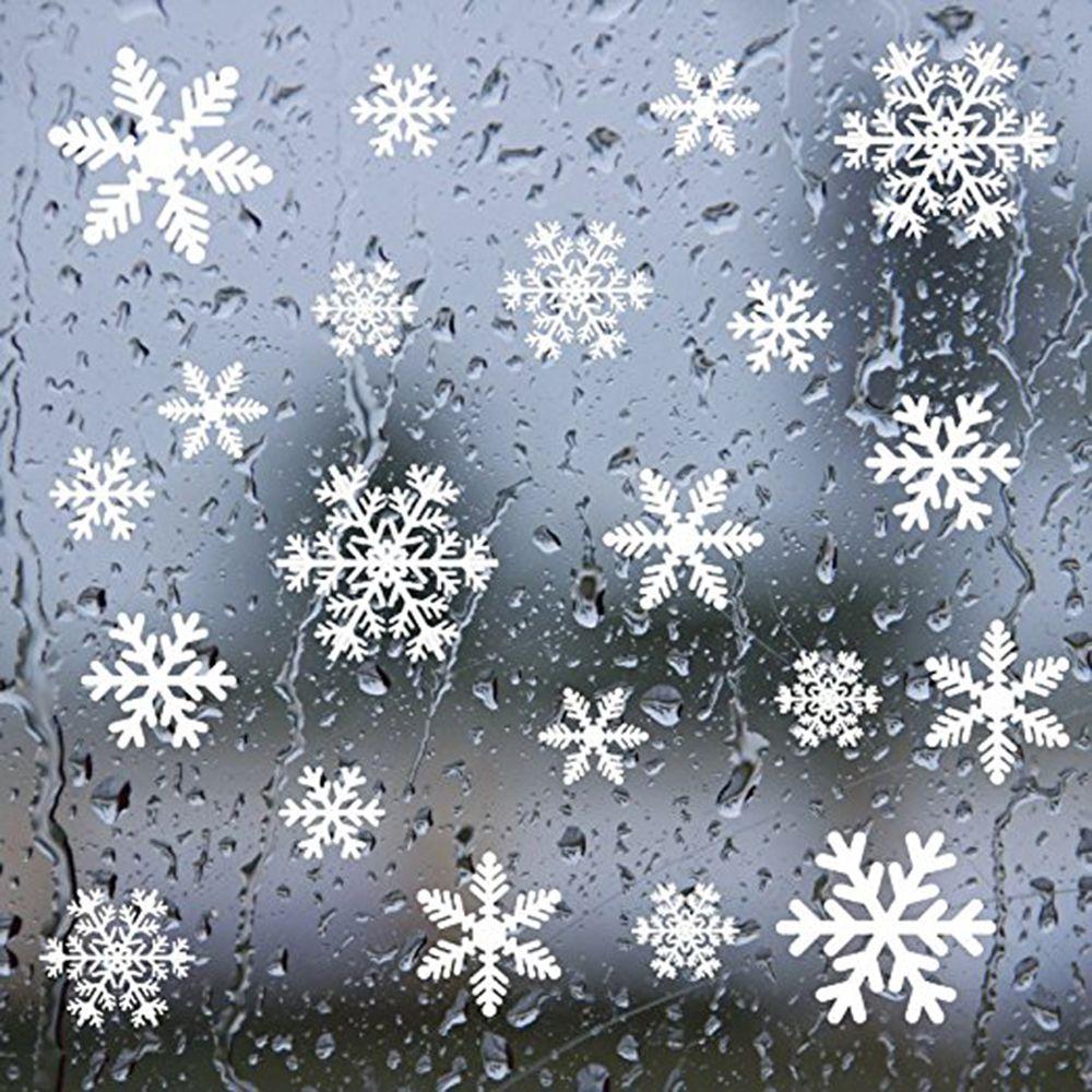 27/38PCS 선물 크리스마스 축제 용품 홈 인테리어 - Snowflake Window Decal 리뷰 및 가격