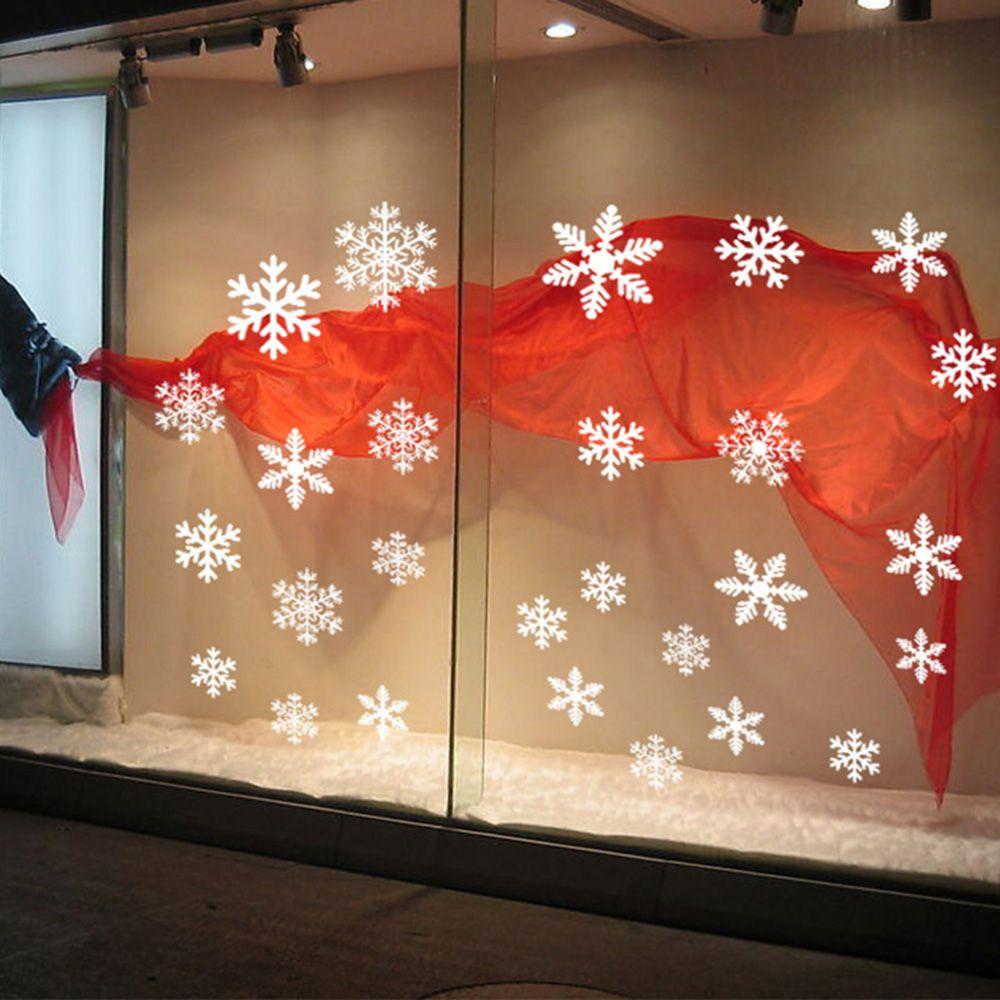 27/38PCS 선물 크리스마스 축제 용품 홈 인테리어 - Snowflake Window Decal 리뷰 및 가격