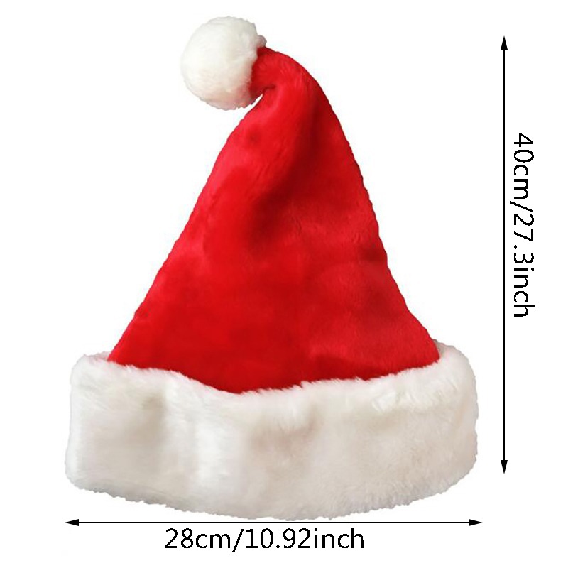 크리스마스 산타 모자, 긴 플러시 소재의 빨간 모자,  - Santa Hat Plush 리뷰 및 가격
