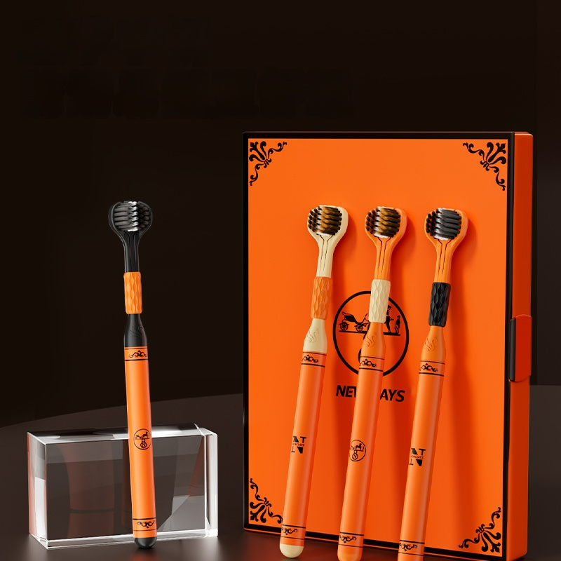 선물 상자에 3면 칫솔 선물 상자 4개, 부드러운 강모 - Gift Box Wrap Set 리뷰 및 가격