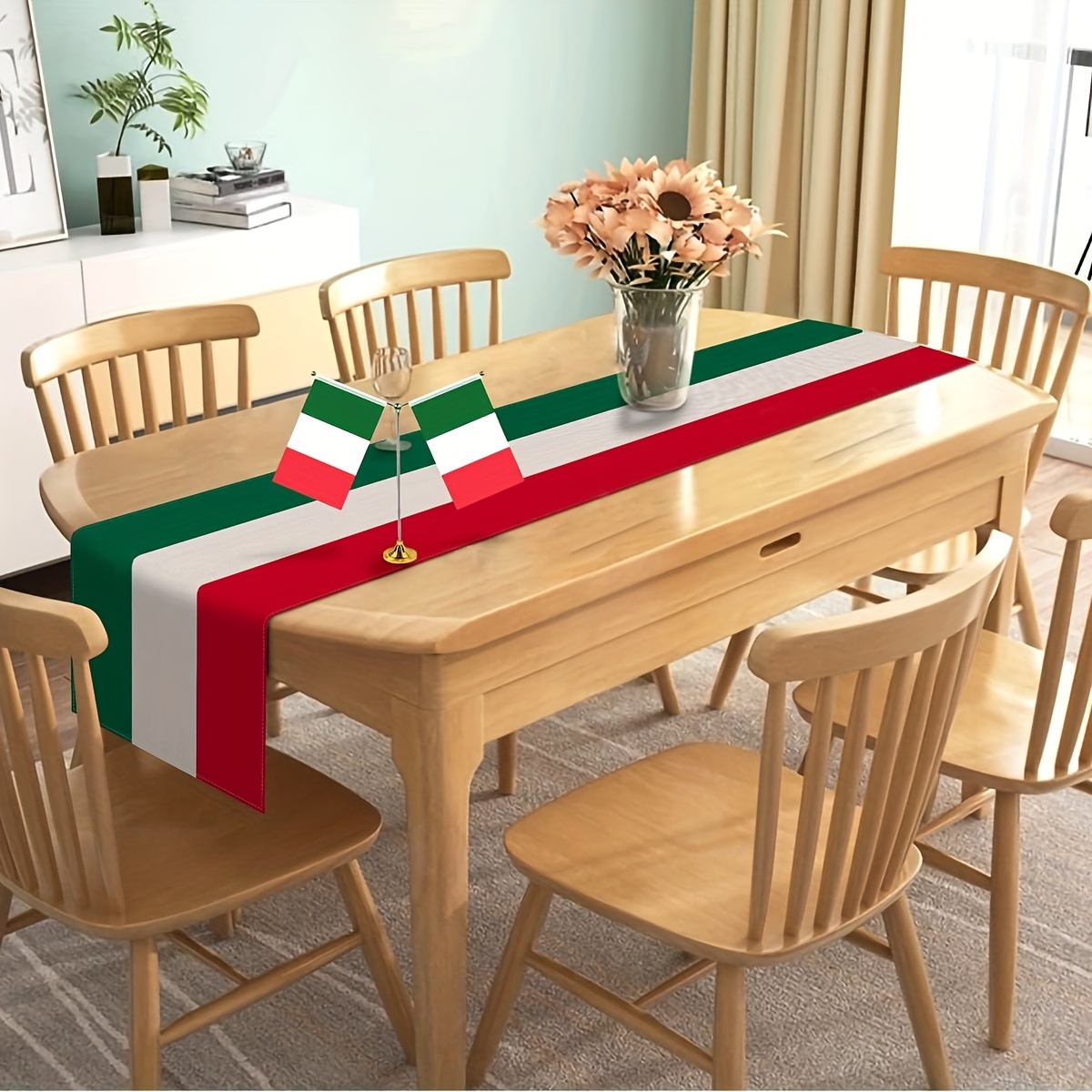 1pc 고급스러운 이탈리아 영감 테이블 러너 이탈리아  - Christmas Table Runner 리뷰 및 가격