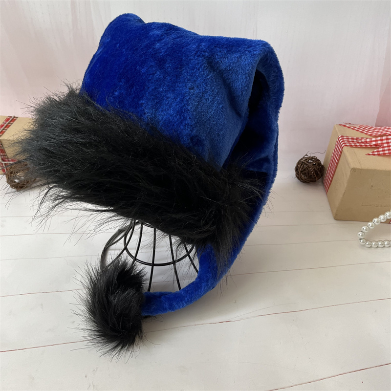 어린이와 성인을 위한 봉제 산타클로스 모자, 검은색 테 - Santa Hat Plush 리뷰 및 가격