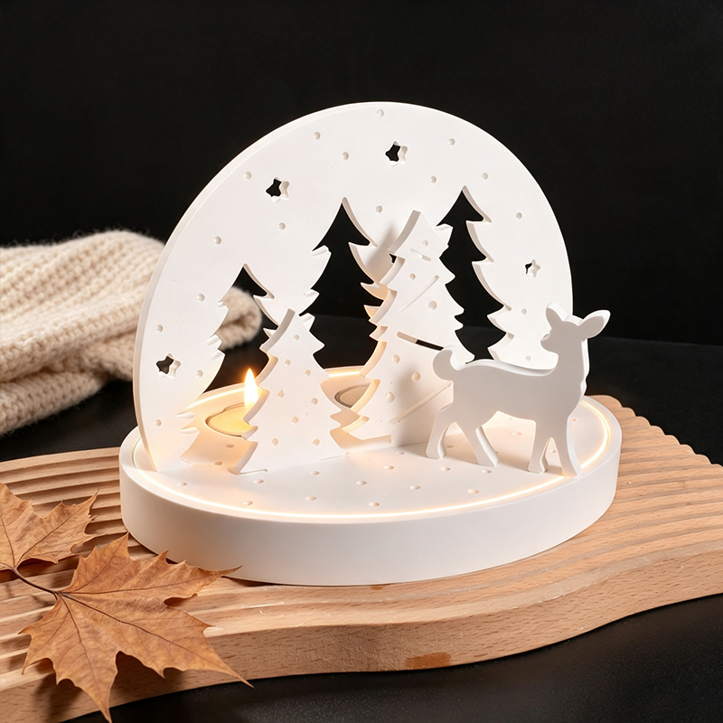 크리스마스 엘크 티라이트 캔들 홀더 실리콘 몰드, 3D - Holiday Candle Set 리뷰 및 가격