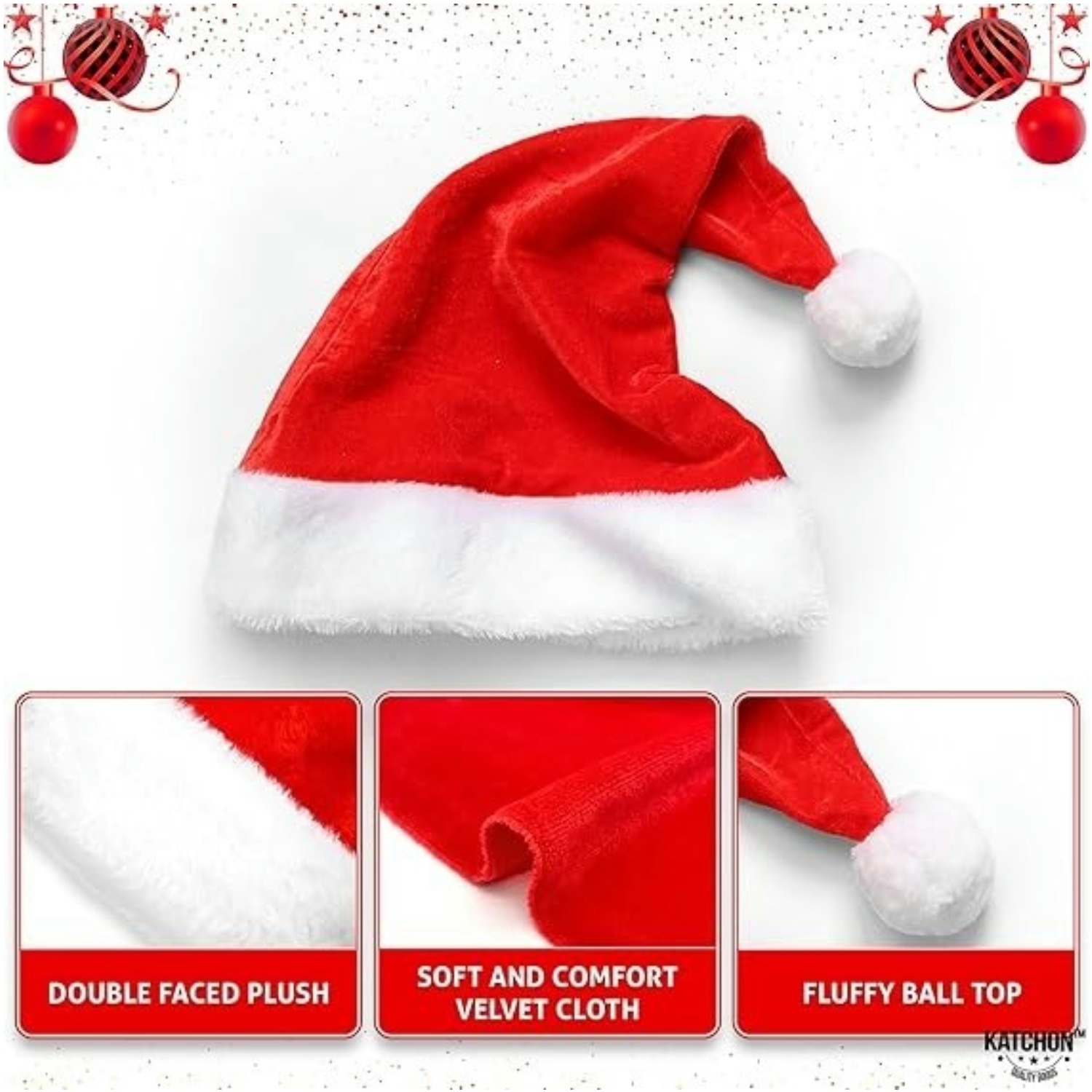 성인 남성 여성을 위한 플러시 챙과 라이너가 포함된 푹 - Santa Hat Plush 리뷰 및 가격