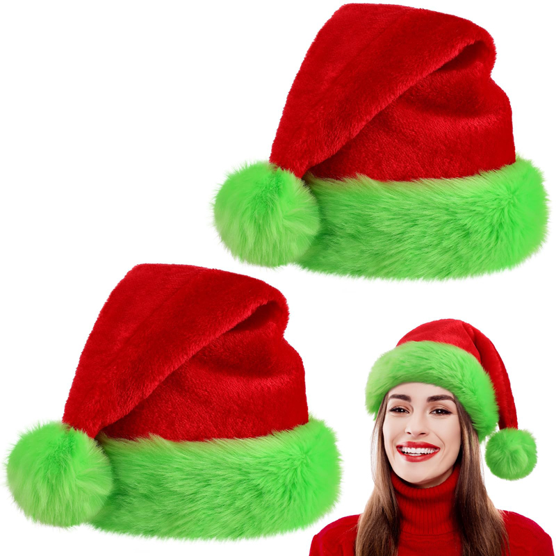 1개, 산타클로스 모자 크리스마스 모자 남녀공용 털이  - Santa Hat Plush 리뷰 및 가격