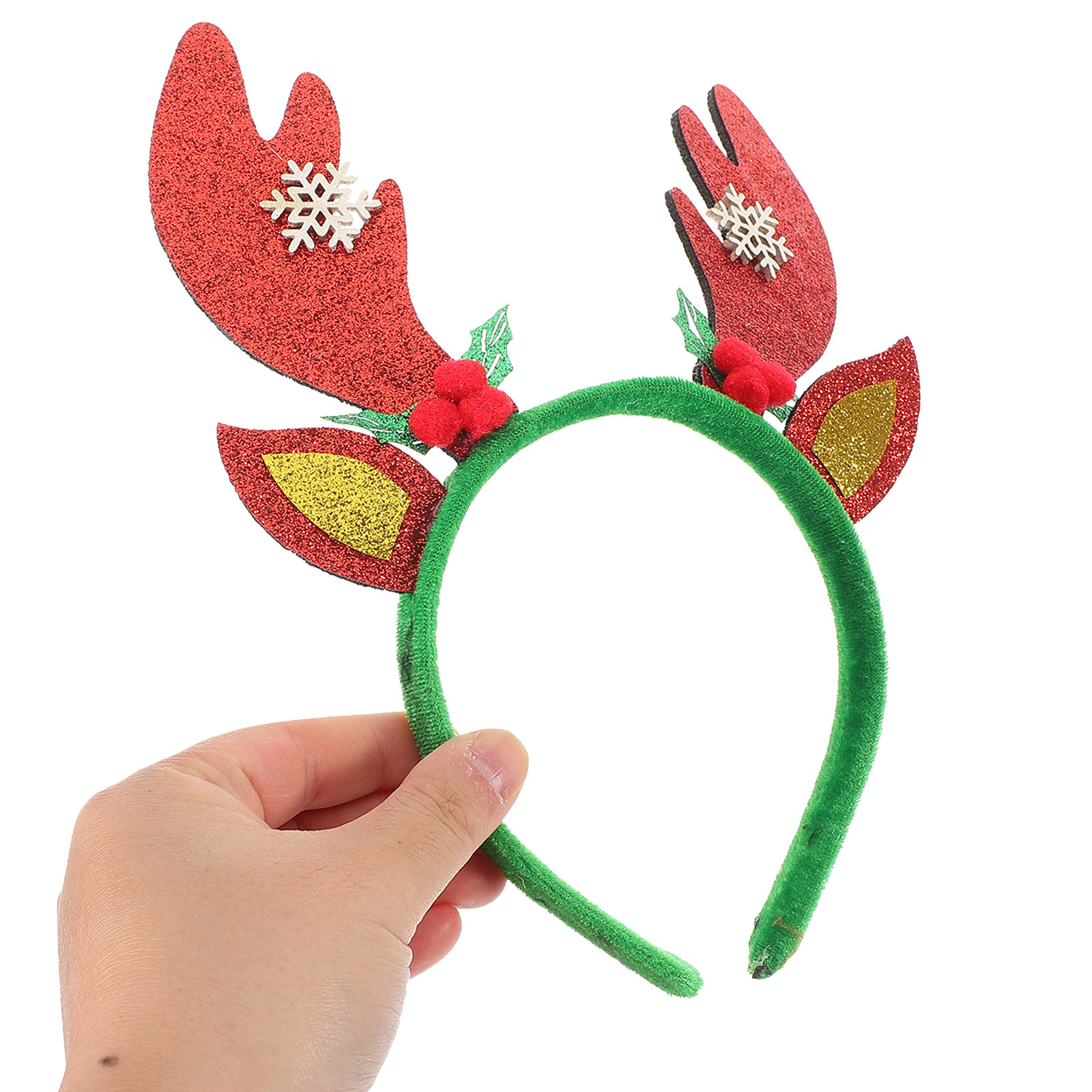 크리스마스 사슴뿔 머리띠 빨간색 녹색 휴일 헤어밴드 순 - Reindeer Antlers Headband 리뷰 및 가격