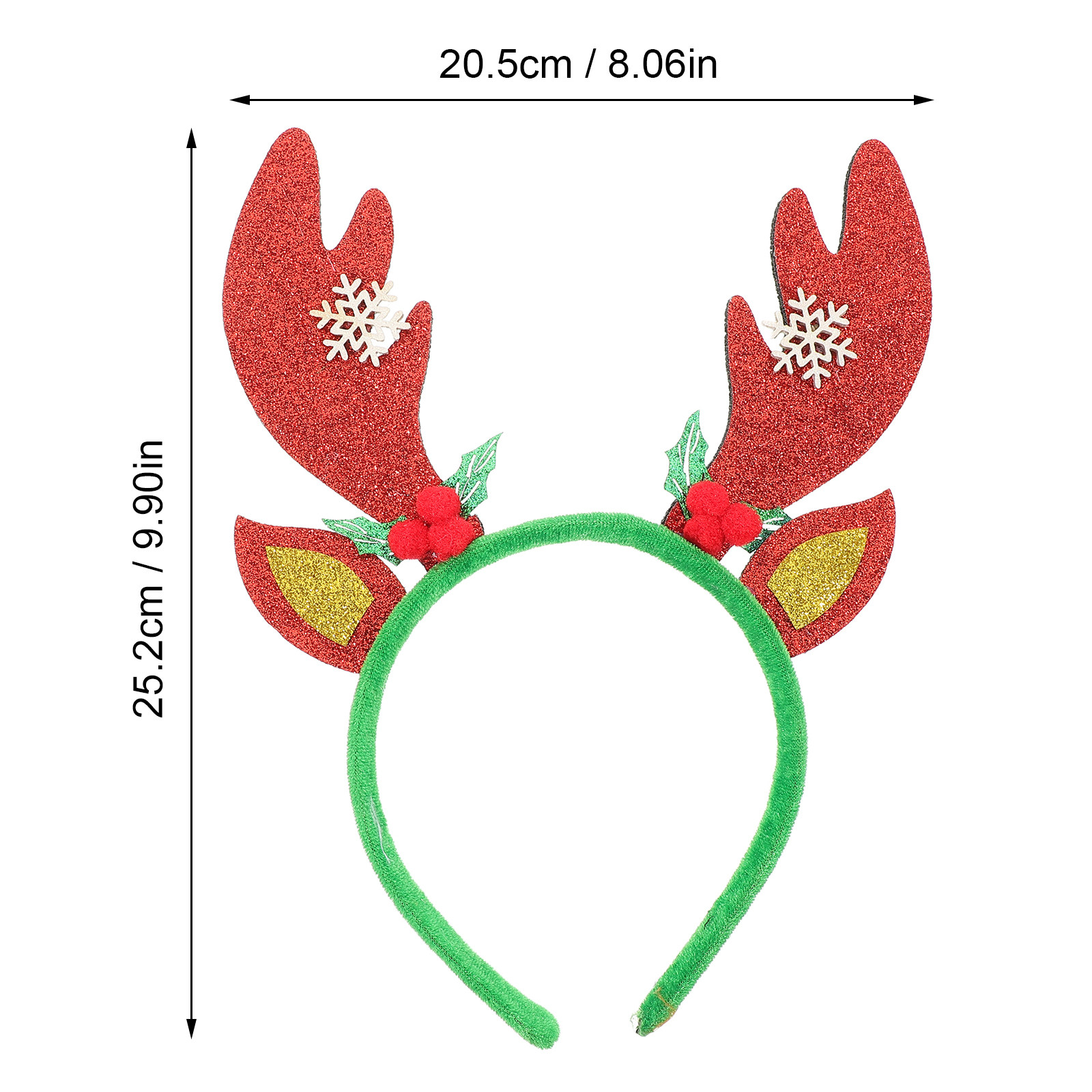 크리스마스 사슴뿔 머리띠 빨간색 녹색 휴일 헤어밴드 순 - Reindeer Antlers Headband 리뷰 및 가격