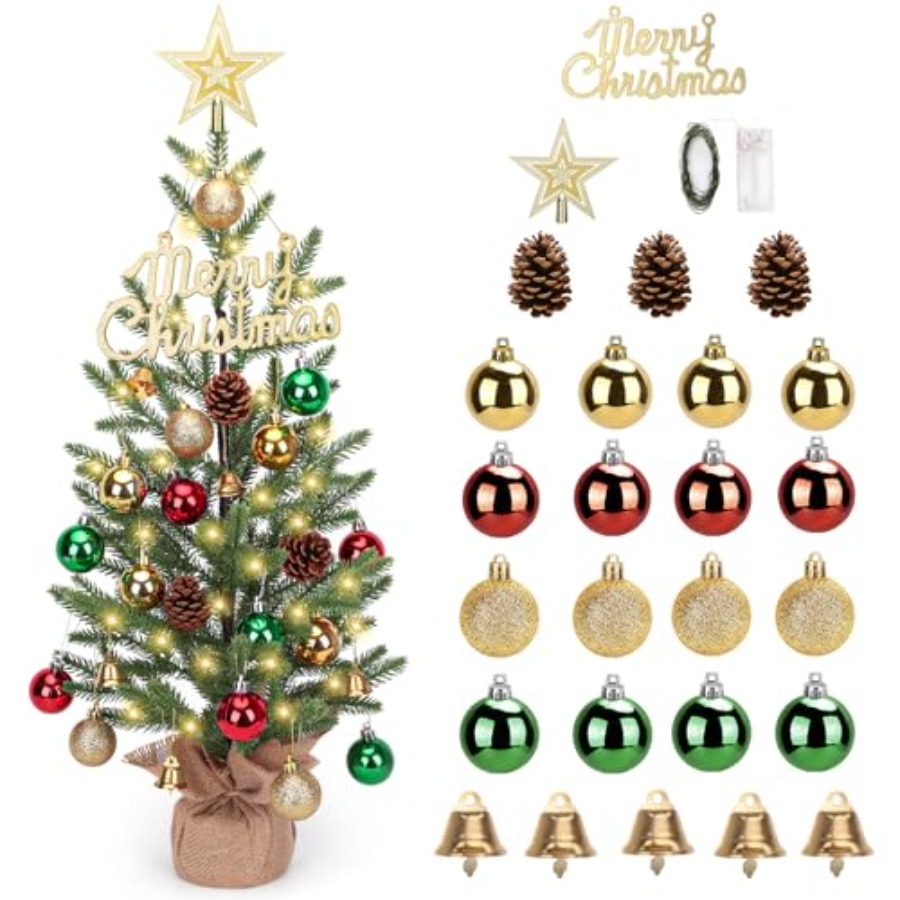 2피트 미니 크리스마스 트리, 30개 LED 조명이 있 - Christmas Tree Artificial 리뷰 및 가격