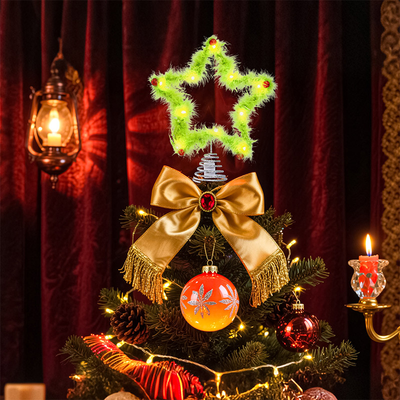 플러시 오각별 트위스티 스틱 크리스마스 그린치 스타 트 - Star Tree Topper 리뷰 및 가격