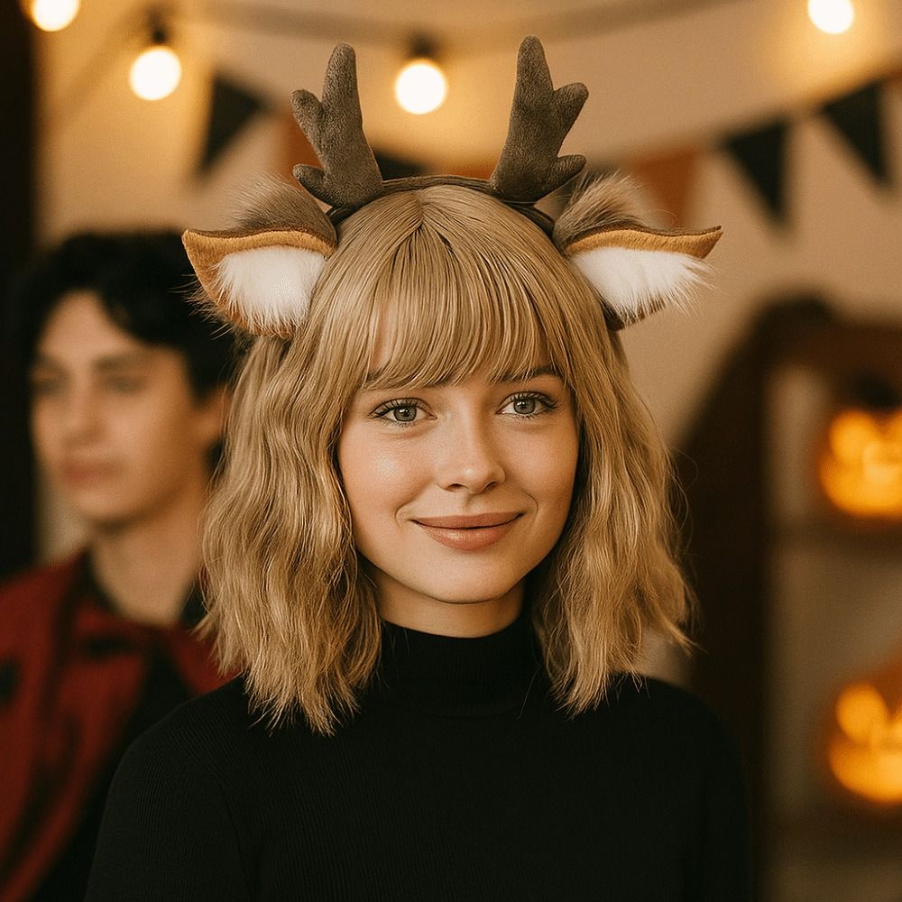 사슴 귀 루돌프 뿔 머리띠 귀여운 파티 머리 장식 크리 - Reindeer Antlers Headband 리뷰 및 가격