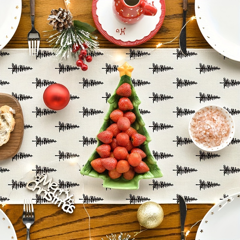 심플한 크리스마스 트리 테이블 러너 패션 핫 아이템 휴 - Christmas Table Runner 리뷰 및 가격