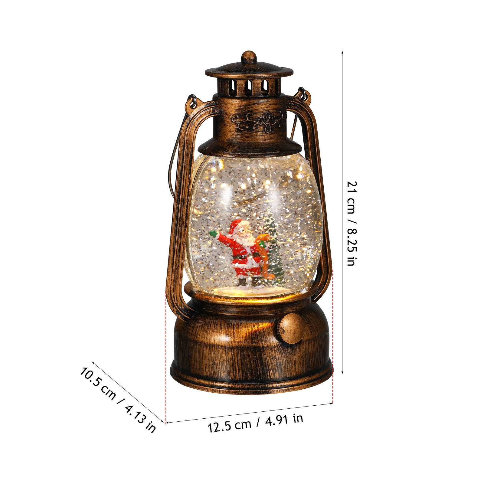 조명이 있는 뮤지컬 스노우 글로브 랜턴 크리스마스 회전 - Snow Globe Musical 리뷰 및 가격
