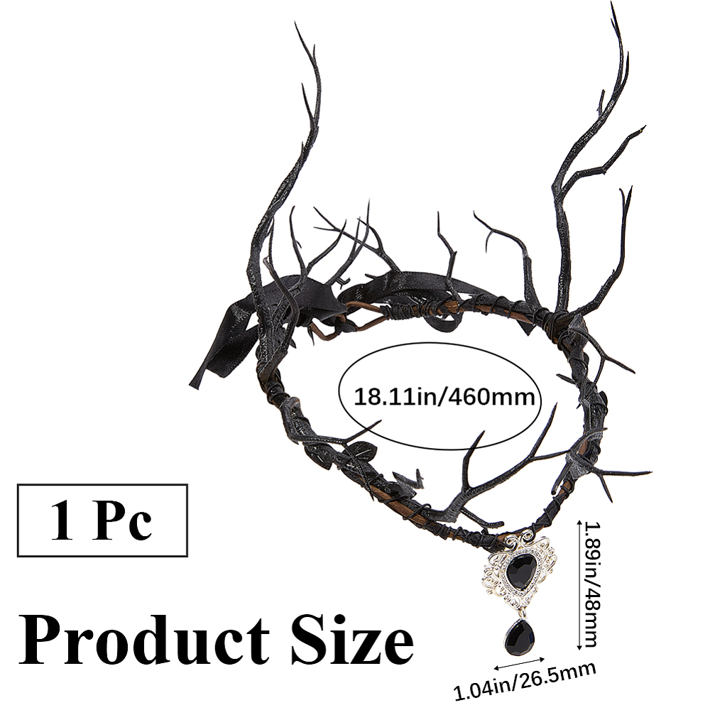 블랙 페어리 헤드피스 다크 레인디어 우드랜드 엘프 뿔  - Reindeer Antlers Headband 리뷰 및 가격