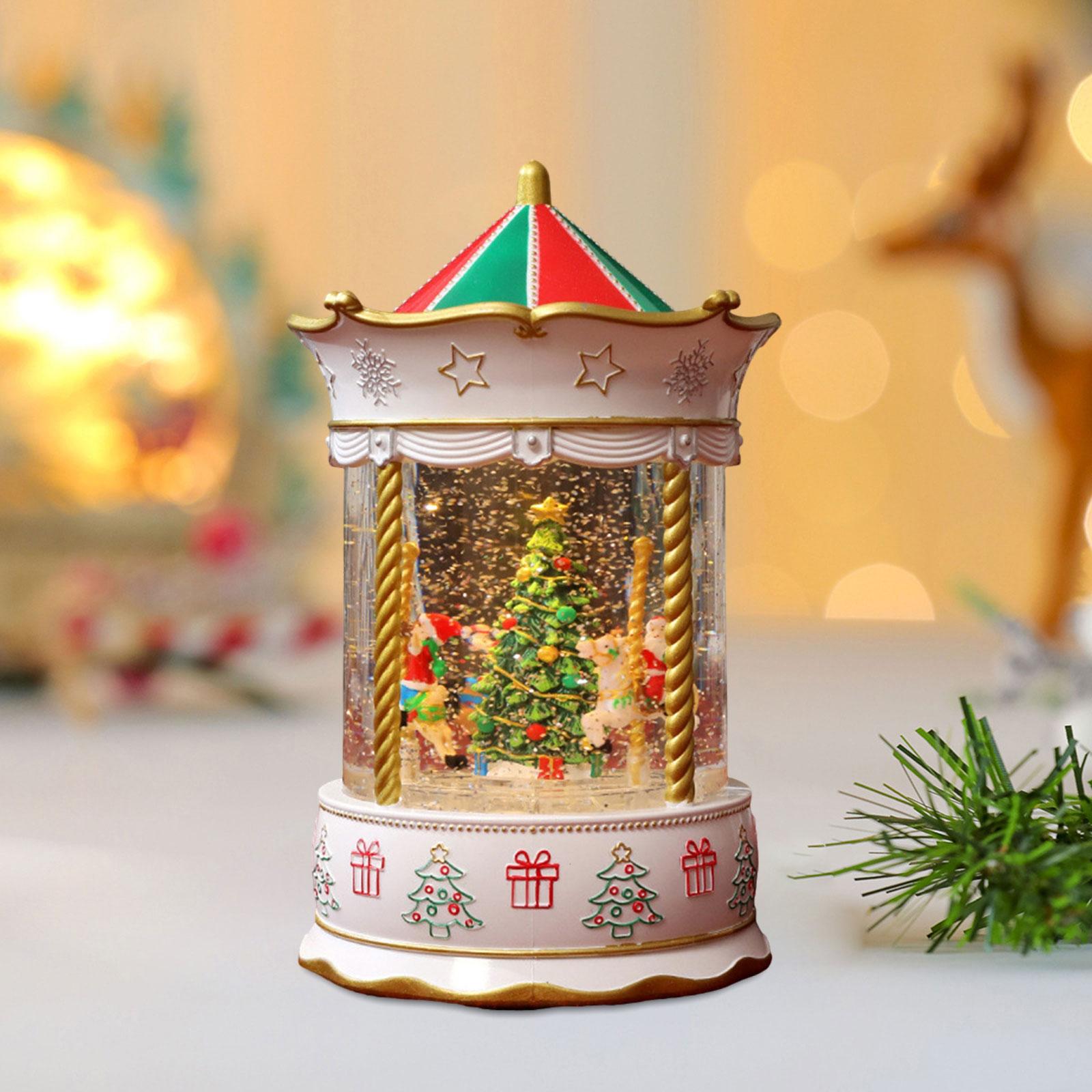 크리스마스 뮤지컬 스노우 글로브 뮤직 박스 데스크탑 장 - Snow Globe Musical 리뷰 및 가격