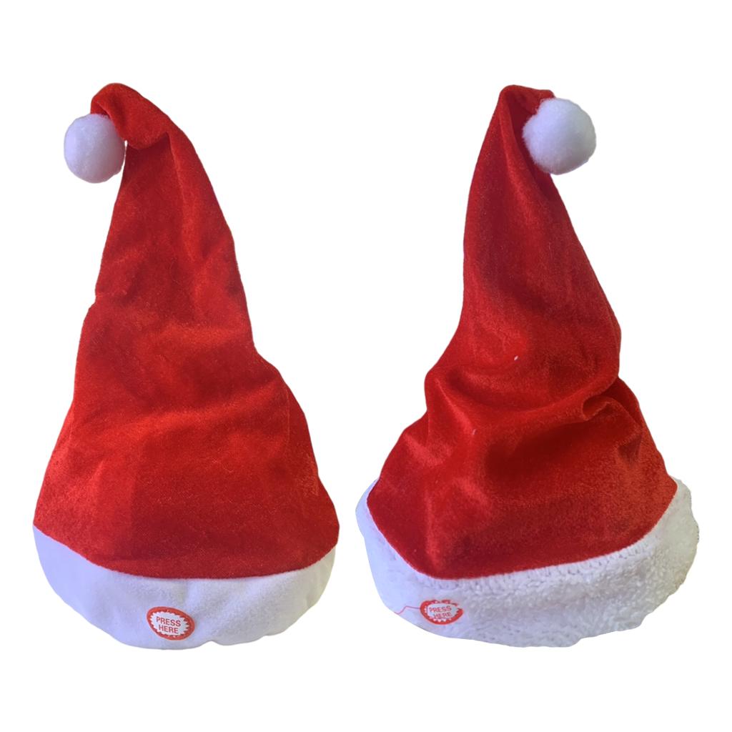 성인용 노래 춤추는 산타 모자 장식, 음악 스윙 레드  - Santa Hat Plush 리뷰 및 가격