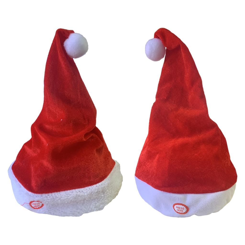 성인용 노래 춤추는 산타 모자 장식, 음악 스윙 레드  - Santa Hat Plush 리뷰 및 가격