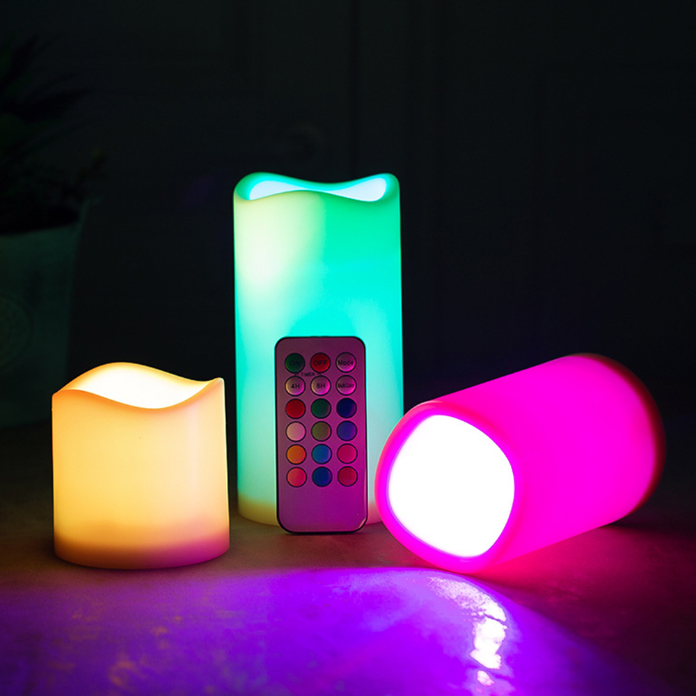 3개/세트 LED 무불꽃 깜박이는 양초, LED 기둥  - Holiday Candle Set 리뷰 및 가격