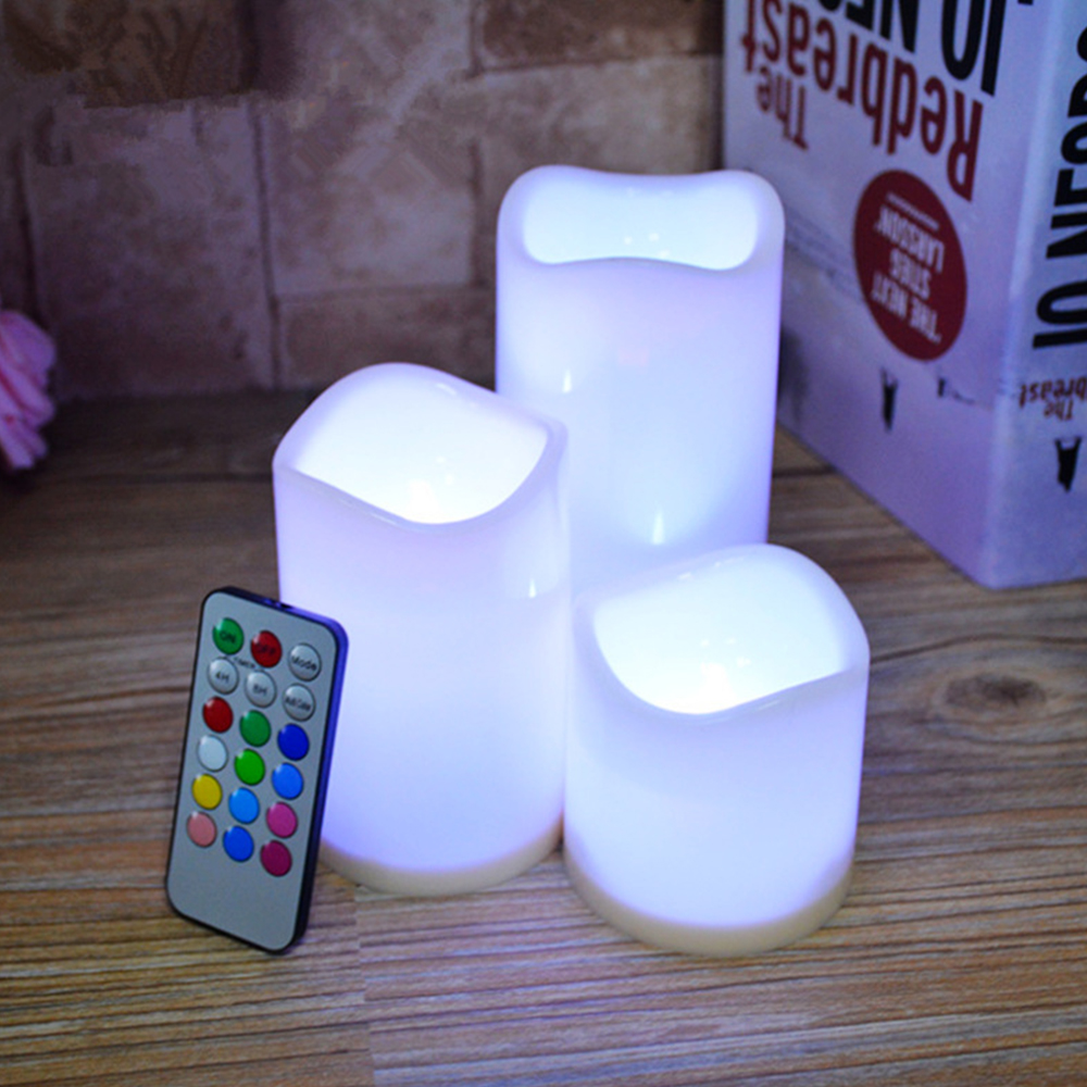 3개/세트 LED 무불꽃 깜박이는 양초, LED 기둥  - Holiday Candle Set 리뷰 및 가격