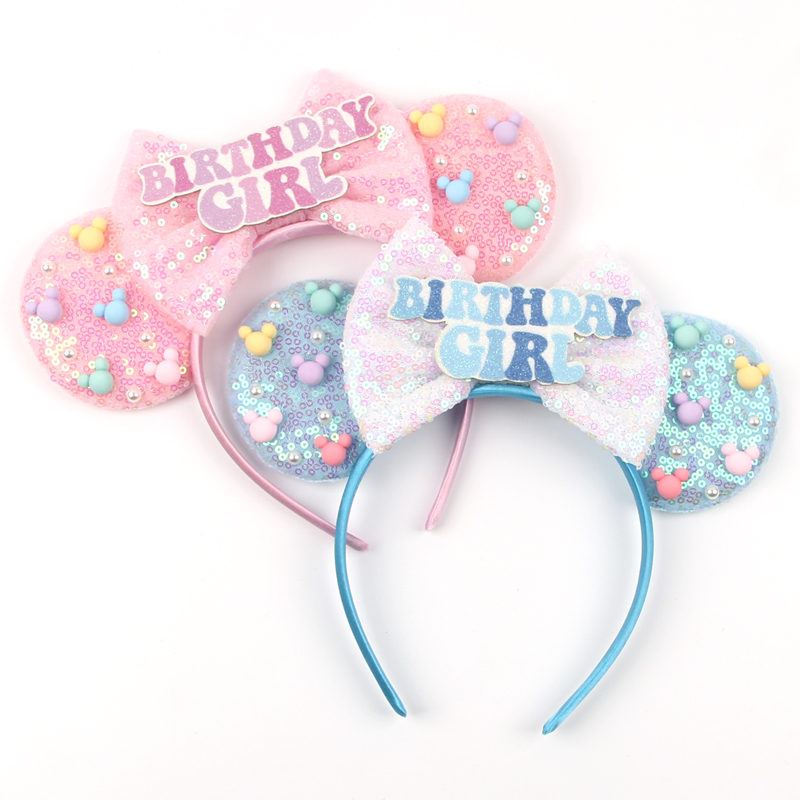 여자 생일 축하 미니 마우스 귀 머리띠 여자 아기 여성 - Ribbon Bow Gift 리뷰 및 가격