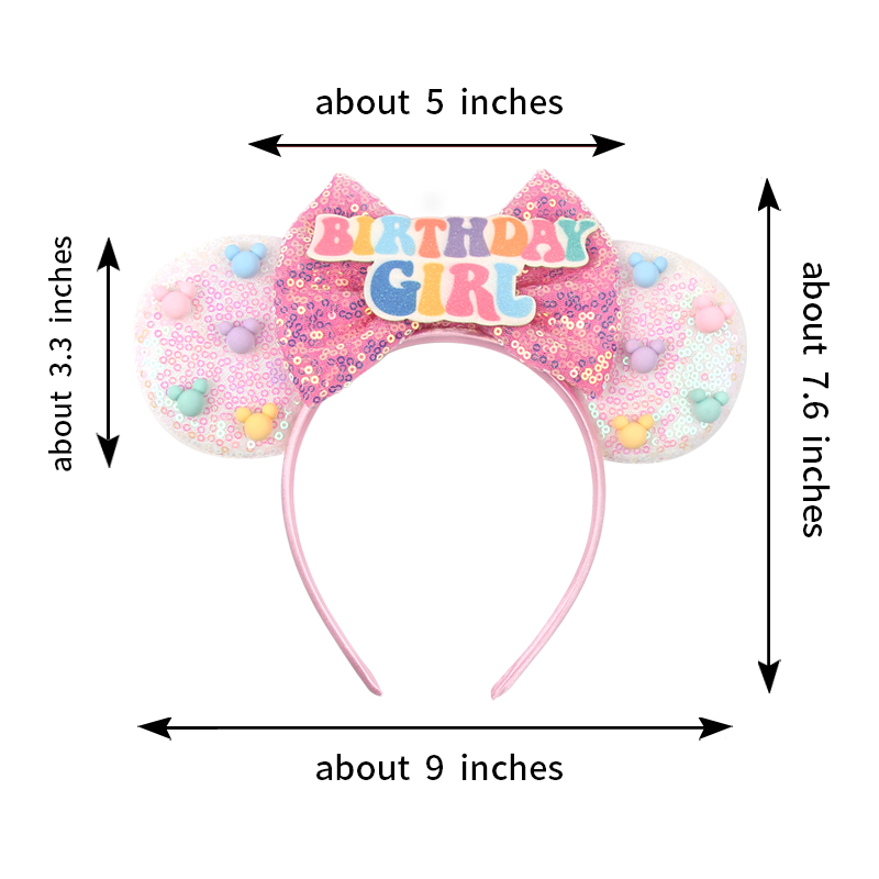 여자 생일 축하 미니 마우스 귀 머리띠 여자 아기 여성 - Ribbon Bow Gift 리뷰 및 가격