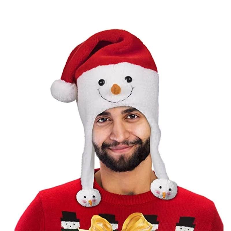 1pc 크리스마스 눈사람 모자 플러시 산타 모자 귀여운 - Santa Hat Plush 리뷰 및 가격