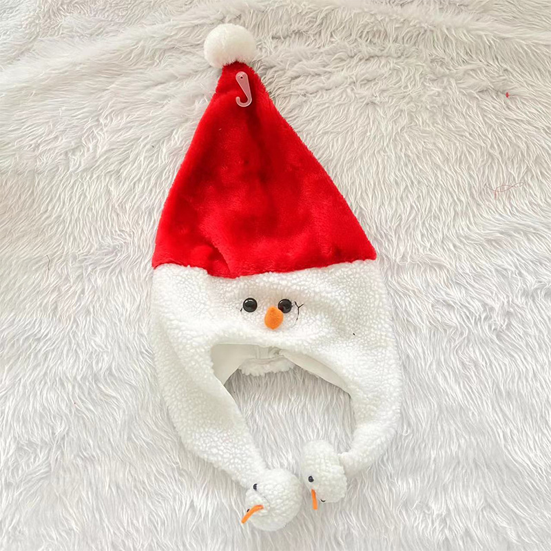 1pc 크리스마스 눈사람 모자 플러시 산타 모자 귀여운 - Santa Hat Plush 리뷰 및 가격